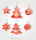 Christmas sale tags