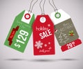 Christmas Sale Tags Royalty Free Stock Photo