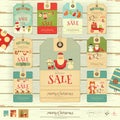 Christmas Sale Tags Royalty Free Stock Photo