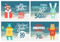 Christmas Sale Up to 40 Off Vector Illustration Royalty Free Stock Photo