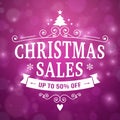 Christmas sales poster background