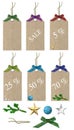 Christmas sales tags