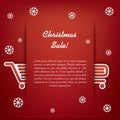 Christmas sales vector illustration