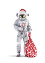 Christmas Santa astronaut Royalty Free Stock Photo