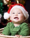 Christmas santa baby Royalty Free Stock Photo