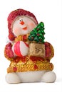 Christmas santa baby toy with presents Royalty Free Stock Photo