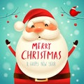 Christmas Santa Claus. Christmas cute cartoon character.