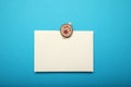 Christmas Santa Claus letter. Blue background.