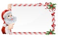 Christmas Santa Claus Sign Royalty Free Stock Photo