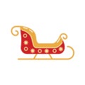 Christmas Santa Claus sleigh icon Royalty Free Stock Photo