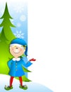 Christmas Santa Elf Border Royalty Free Stock Photo