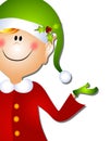 Christmas Santa Elf Clip Art 3 Royalty Free Stock Photo