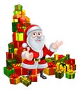 Christmas Santa and Gifts Royalty Free Stock Photo