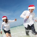 Christmas Santa Hat Business Travel Vacations Concept