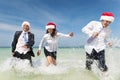 Christmas Santa Hat Business Travel Vacations Concept