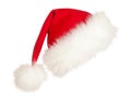 Christmas Santa hat isolated on white Royalty Free Stock Photo