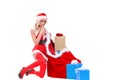 Christmas Santa Helper Royalty Free Stock Photo
