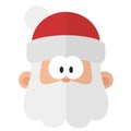 Christmas Santa. New Year flat icon