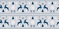 Christmas scandinavian seamless pattern with gorgeous deer and snowflake. Winter background for Christmas or New Year