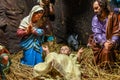 Christmas Jesus birth scene Royalty Free Stock Photo