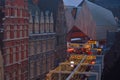 Christmas scene: Very rare view of the housing of the city of Ghent