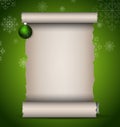 Christmas scroll