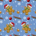 Christmas seamless background. Vector illustration Royalty Free Stock Photo