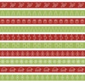 Christmas seamless borders for holiday design