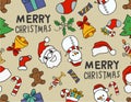 Christmas seamless greeting card