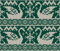 Christmas seamless knitted background. Royalty Free Stock Photo