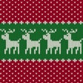 Christmas seamless knitted pattern background, Christmas and New Year greeting Royalty Free Stock Photo