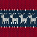 Christmas seamless knitted pattern background, Christmas Royalty Free Stock Photo