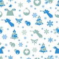 Christmas seamless pastel Royalty Free Stock Photo