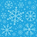 Christmas seamless patern - light blue