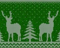 Christmas seamless pattern background with deers Royalty Free Stock Photo