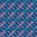 Christmas seamless pattern. Geometric texture snowflakes. Abstract endless background. Vector design for textile or wrapping paper