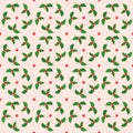 Christmas seamless pattern. Bright winter ornament 02