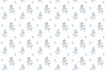 Christmas seamless pattern in engraving style. Vintage. Botanical background with coniferous plants, ferns and berries