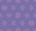 Christmas seamless pattern of fasteners laid out in the shape of snowflakes. Vector background