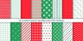 Christmas seamless pattern. Festive wrapping paper. Vector illustration