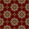 Christmas Seamless Pattern. Green, Red And White Colors. You Can