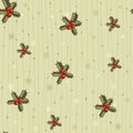 Christmas seamless pattern with holy