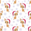 Abyssinian cat pattern Royalty Free Stock Photo