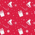Christmas seamless pattern. New year design. Vector background Royalty Free Stock Photo