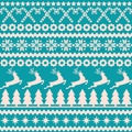 Christmas seamless pattern in the nordic style