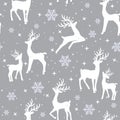 Christmas seamless pattern with reindeer background, Winter pattern with reindeer, wrapping paper, pattern fills, winter greetings Royalty Free Stock Photo