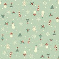 Christmas seamless pattern Royalty Free Stock Photo