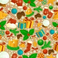 Christmas seamless pattern.