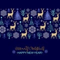 Christmas seamless pattern Royalty Free Stock Photo