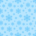 Christmas seamless pattern snowflake, geometric snowflake christmas decoration